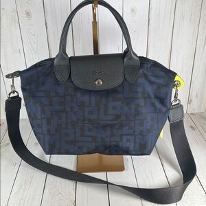 LONGCHAMP • Le Pliage LGP Black/Navy